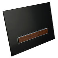 Кнопка смыва Lavinia Boho RelFix 38050702 черный / темное дерево с хром кромкой — 2