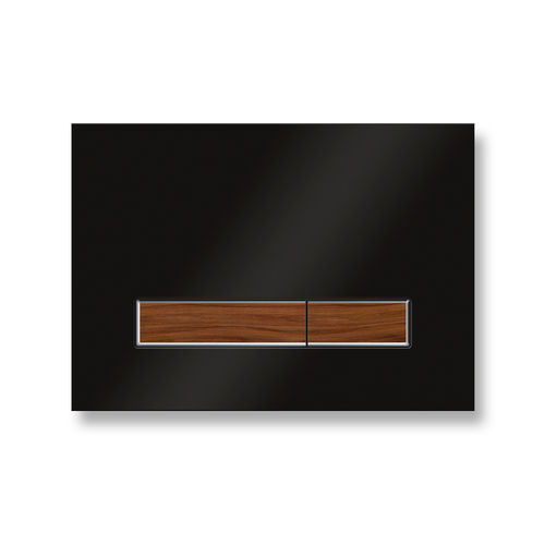 Кнопка смыва Lavinia Boho RelFix 38050702 черный / темное дерево с хром кромкой