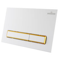 Кнопка смыва Lavinia Boho RelFix 38050802 белый / золотой глянец с антибактериальным покрытием SanitiZed — 3