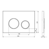 Кнопка смыва Lavinia Boho RelFix 38050804 белый / золотой глянец с антибактериальным покрытием SanitiZed — 5