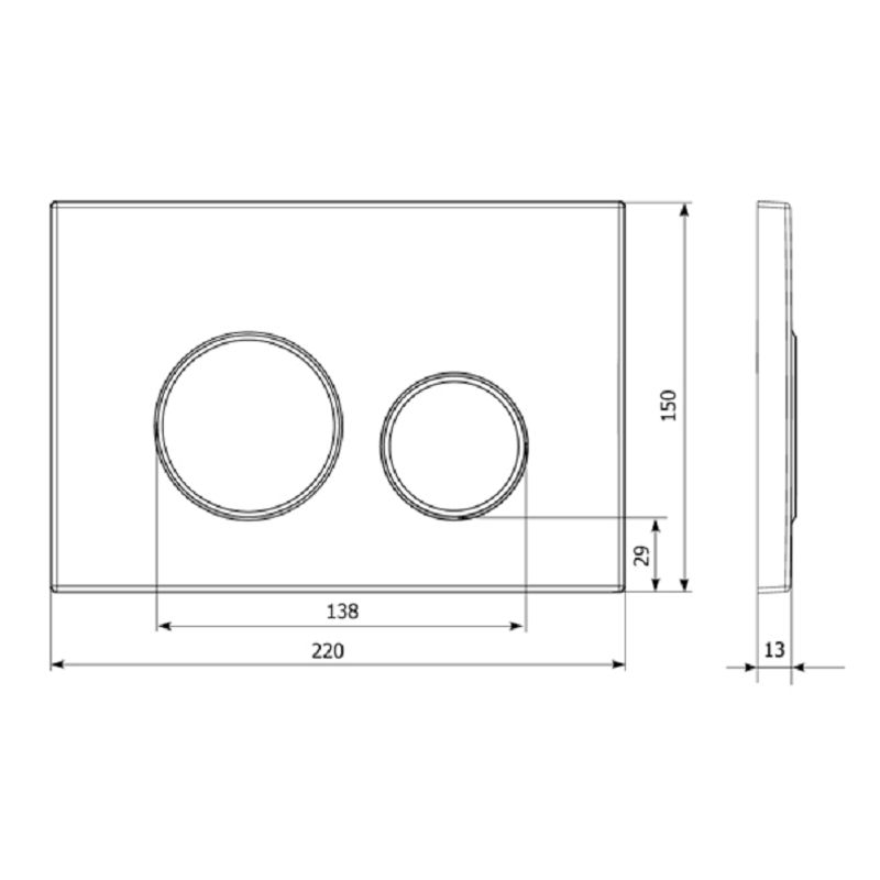 Кнопка смыва Lavinia Boho RelFix 38050804 белый / золотой глянец с антибактериальным покрытием SanitiZed