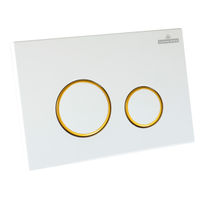 Кнопка смыва Lavinia Boho RelFix 38050804 белый / золотой глянец с антибактериальным покрытием SanitiZed — 2