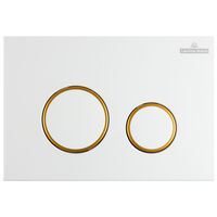 Кнопка смыва Lavinia Boho RelFix 38050804 белый / золотой глянец с антибактериальным покрытием SanitiZed — 4