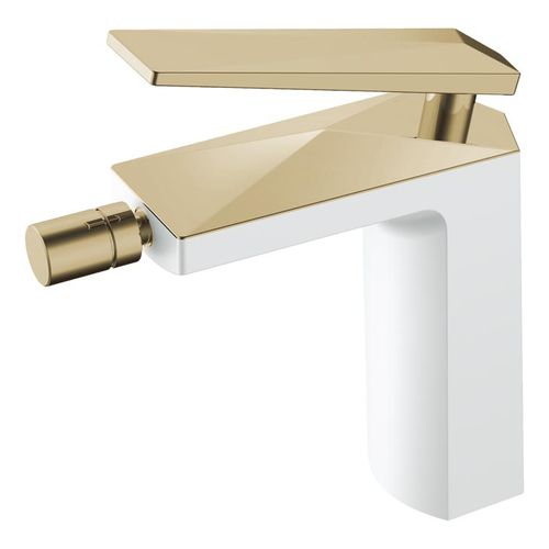Смеситель для биде BOHEME Venturo 386-W белый с золотом