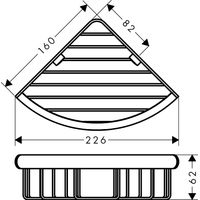 Полка для ванной Hansgrohe Logis UA 41710000 хром — 2