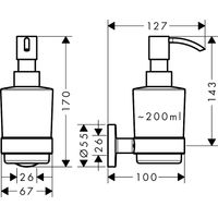 Дозатор для жидкого мыла Hansgrohe Logis UA 41714000 хром — 2