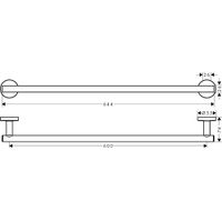 Держатель для полотенец Hansgrohe Logis UA 41716000 хром — 2
