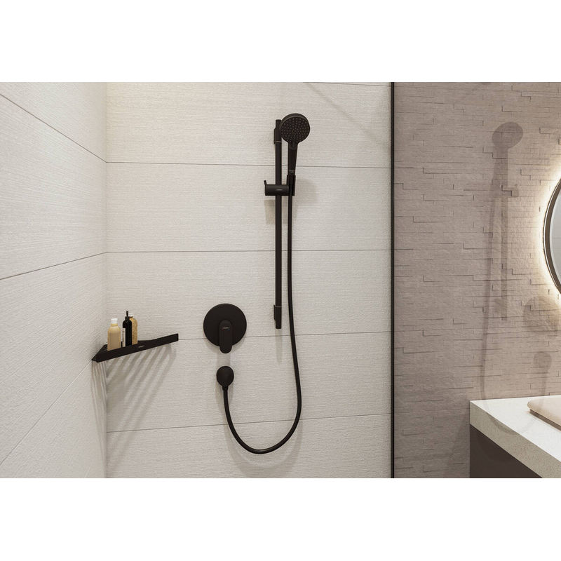 Полка для ванной Hansgrohe AddStoris 41741670 матовый черный