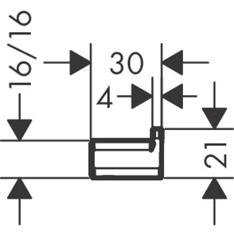 Крючок для ванной Hansgrohe AddStoris 41742670 матовый черный