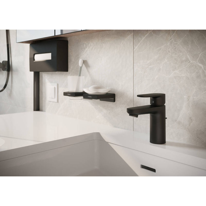 Стакан для зубных щеток Hansgrohe AddStoris 41749670 матовый черный