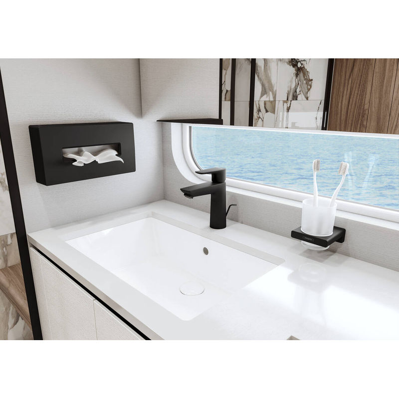 Стакан для зубных щеток Hansgrohe AddStoris 41749670 матовый черный