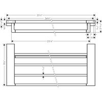 Полка для ваннойHansgrohe AddStoris 41751670 матовый черный — 2