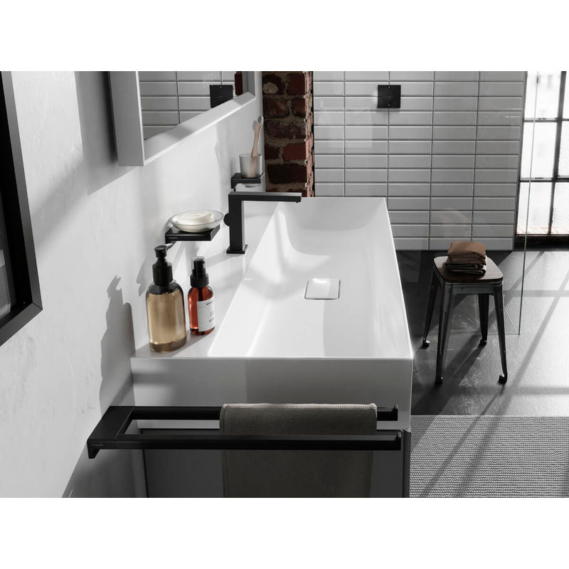Держатель для полотенец Hansgrohe AddStoris 41770670 матовый черный