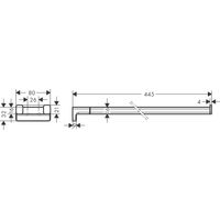 Держатель для полотенец Hansgrohe AddStoris 41770670 матовый черный — 4