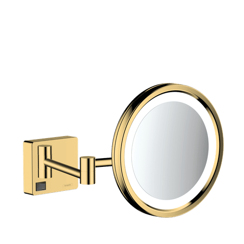 Зеркало косметическое Hansgrohe AddStoris 41790990 полированное золото с подстветкой