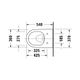 Унитаз подвесной в комплекте Duravit Rimless® D-Neo 45770900A1