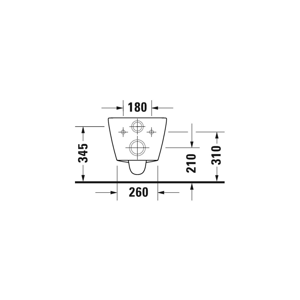 Унитаз подвесной в комплекте Duravit Rimless® D-Neo 45770900A1
