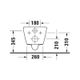 Унитаз подвесной в комплекте Duravit Rimless® D-Neo 45770900A1