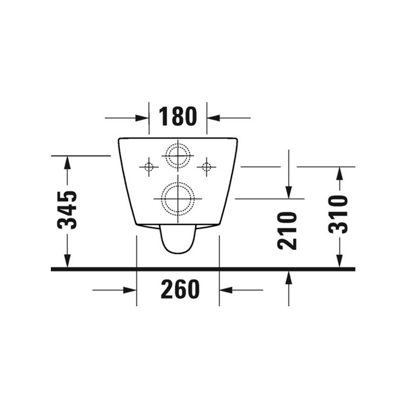 Унитаз подвесной в комплекте Duravit Rimless® D-Neo 45770900A1