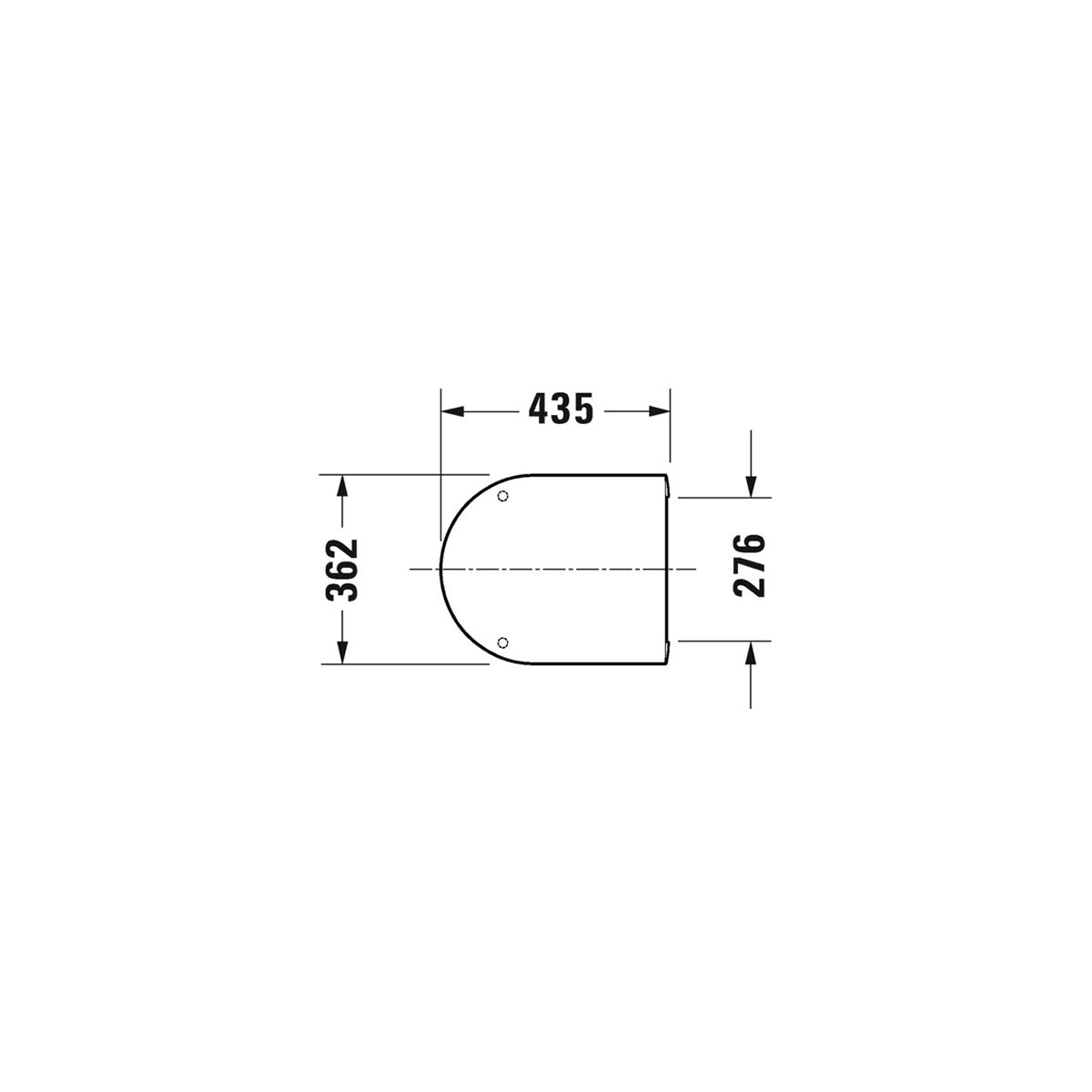 Унитаз подвесной в комплекте Duravit Rimless® D-Neo 45770900A1