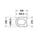 Унитаз подвесной в комплекте Duravit Rimless® D-Neo 45770900A1