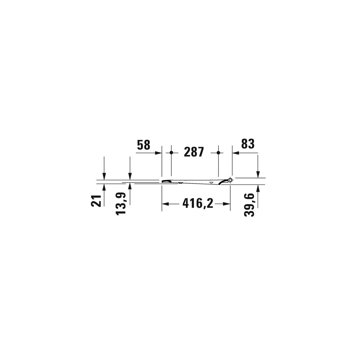 Унитаз подвесной в комплекте Duravit Rimless® D-Neo 45770900A1