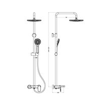 Душевая система BOHEME Spectre 458-NB Nickle Brush — 2
