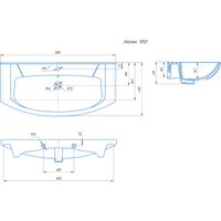 Раковина Kirovit Элеганс 1050 Киров / 4620008197388 — 2