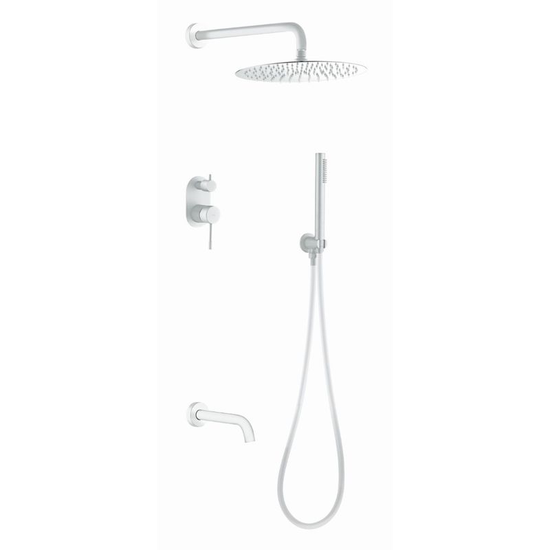 Система для душа скрытого монтажа BOHEME Uno 464-2-MW Matt White