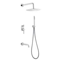 Система для душа скрытого монтажа BOHEME Uno 464-2-WCR Белый Хром — 1