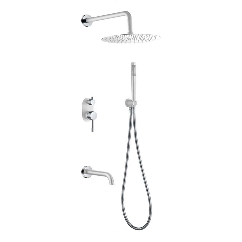 Система для душа скрытого монтажа BOHEME Uno 464-2-WCR Белый Хром