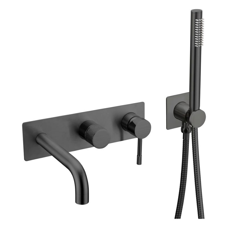 Система для душа скрытого монтажа BOHEME Uno 464-3-B Матовый Черный