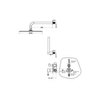 Система для душа скрытого монтажа BOHEME Uno 464-MW Matt White — 2