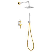 Система для душа скрытого монтажа BOHEME Uno 464-WG White Gold — 1