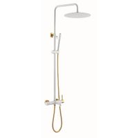 Душевая система BOHEME Uno 468-WG Белый Золото 30см — 1