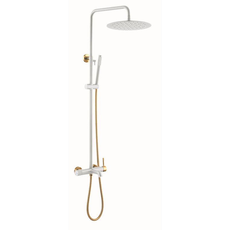 Душевая система BOHEME Uno 468-WG Белый Золото 30см
