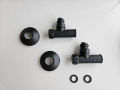 Маргроид 4703 Вентиль запорный угловой 3/4''х1/2'' г/ш черный матовый + отражатели