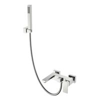 Смеситель для ванны BOHEME Qubic 473-NB Nickle Brush — 1