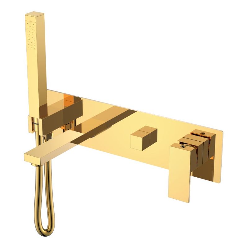 Система для душа скрытого монтажа BOHEME 474-2-G Qubic Gold