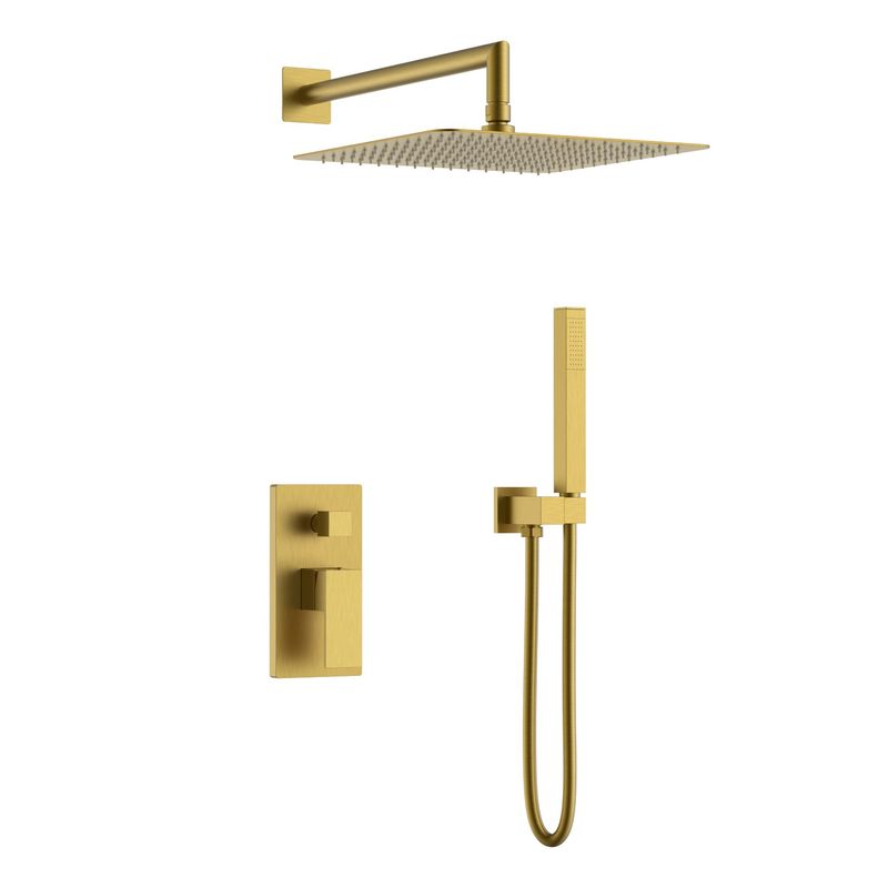 Система для душа скрытого монтажа BOHEME Qubic 474-3-BR Bronze