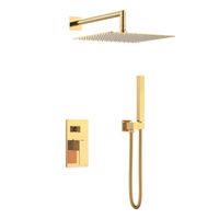 Система для душа скрытого монтажа BOHEME Qubic 474-3-G Gold — 1