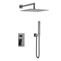 Система для душа скрытого монтажа BOHEME Qubic 474-3-GM Gunmetal — 1