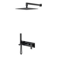 Система для душа скрытого монтажа BOHEME Qubic 474-B Matt Black — 1
