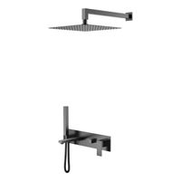 Система для душа скрытого монтажа BOHEME Qubic 474-GM Gunmetal — 1