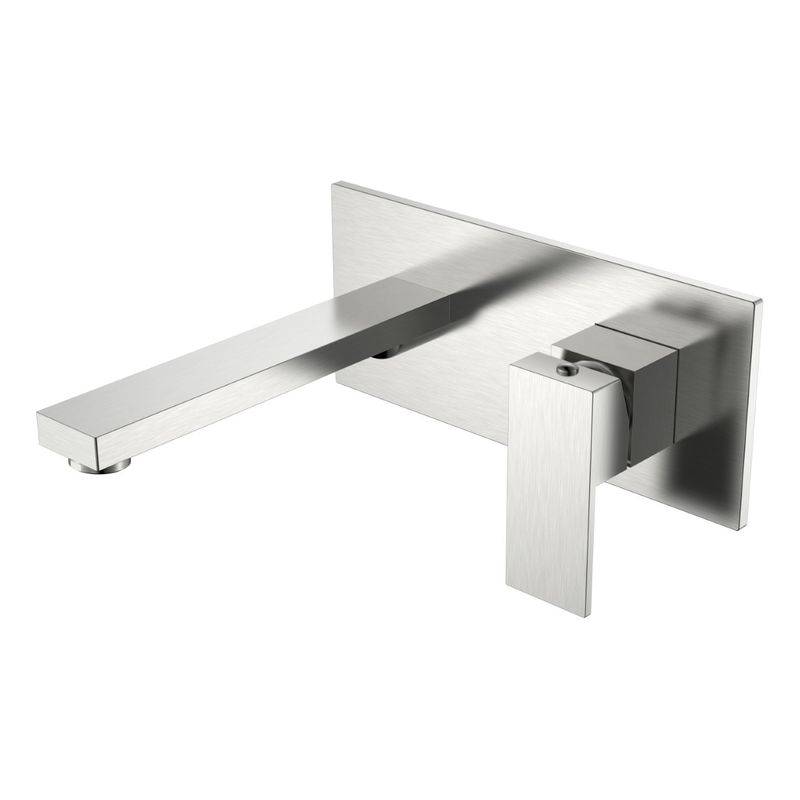 Смеситель скрытого монтажа для раковины BOHEME Qubic 475-NB Brushed Nickel