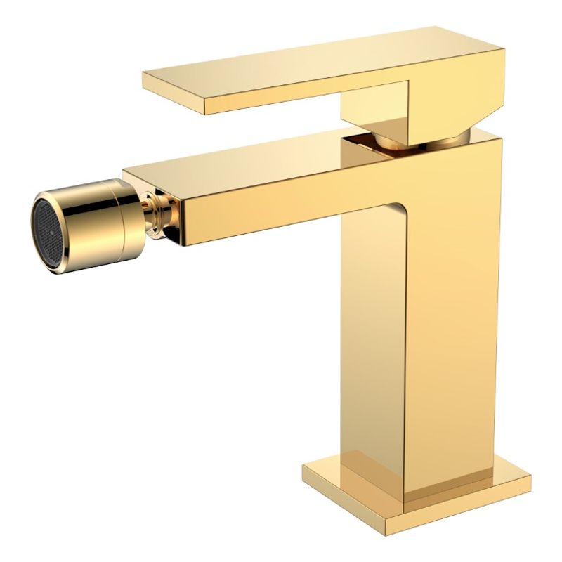 Смеситель для биде BOHEME Qubic 476-G Gold