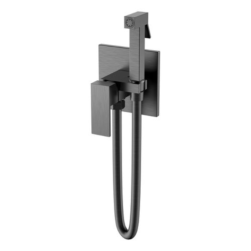 Встраиваемый гигиенический душ BOHEME Qubic 477-GM Gunmetal