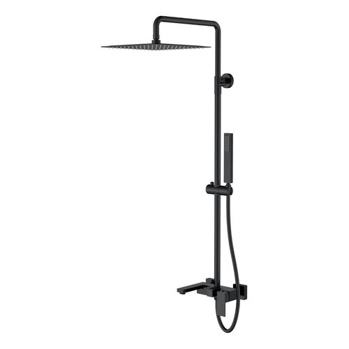 Душевая система BOHEME Qubic 478-B Matt Black 30см