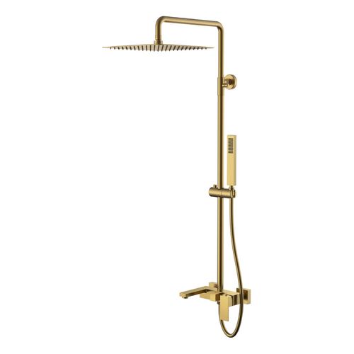 Душевая система BOHEME Qubic 478-BR Bronze 30см