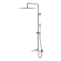 Душевая система BOHEME Qubic 478-CR Chrome 30см — 1